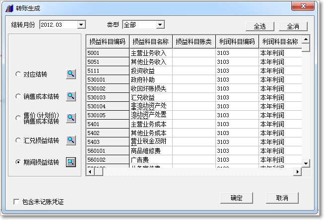 用友T3普及版自動結(jié)轉(zhuǎn)期間損益
