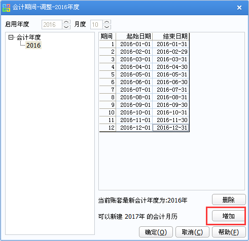 用友U8v12.5如何增加新的會計(jì)期間？